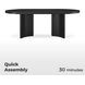 Rowanbeck Black Oval Dining Table