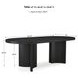 Rowanbeck Black Oval Dining Table