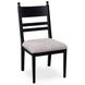 Chadworth Black and Gray Upholstered Side Chair Set of 2