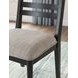 Chadworth Black and Gray Upholstered Side Chair Set of 2