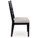 Chadworth Black and Gray Upholstered Side Chair Set of 2