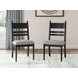 Chadworth Black and Gray Upholstered Side Chair Set of 2