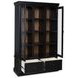 Chadworth Black and Brown 2 Glass Door Curio Cabinet