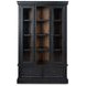Chadworth Black and Brown 2 Glass Door Curio Cabinet