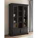 Chadworth Black and Brown 2 Glass Door Curio Cabinet