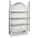 Chadworth White and Black 2 Glass Door Display Cabinet