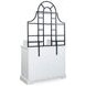 Chadworth White and Black Baker's Rack