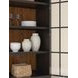 Chadworth Black and Brown 2 Glass Door Display Cabinet