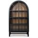 Chadworth Black and Brown 2 Glass Door Display Cabinet