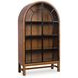 Chadworth Brown and Black 2 Glass Door Display Cabinet