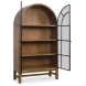 Chadworth Brown and Black 2 Glass Door Display Cabinet