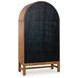 Chadworth Brown and Black 2 Glass Door Display Cabinet