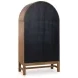 Chadworth Brown and Black 2 Glass Door Display Cabinet