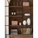 Chadworth Brown and Black 2 Glass Door Display Cabinet