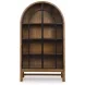 Chadworth Brown and Black 2 Glass Door Display Cabinet