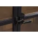 Chadworth Brown and Black 2 Glass Door Display Cabinet