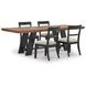Chadworth Brown and Black 98" Extendable Rectangular Dining Table