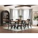Chadworth Brown and Black 98" Extendable Rectangular Dining Table