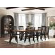 Basinger Brown and Black 98" Extendable Rectangular Dining Table
