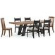 Chadworth Brown and Black 98" Extendable Rectangular Dining Table
