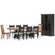 Basinger Brown and Black 98" Extendable Rectangular Dining Table