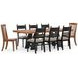 Basinger Brown and Black 98" Extendable Rectangular Dining Table