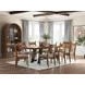 Basinger Brown and Black 98" Extendable Rectangular Dining Table