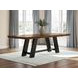 Chadworth Brown and Black 98" Extendable Rectangular Dining Table