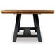 Chadworth Brown and Black 98" Extendable Rectangular Dining Table