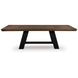 Chadworth Brown and Black 98" Extendable Rectangular Dining Table