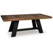 Chadworth Brown and Black 98" Extendable Rectangular Dining Table
