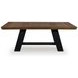 Chadworth Brown and Black 98" Extendable Rectangular Dining Table