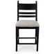 Chadworth Cream and Black Upholstered Bar Stool Set of 2