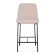 Sydney Taupe Performance Fabric Upholstered Counter Height Stool Set of 2