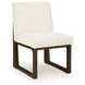 Brillynd Off White Performance Fabric Upholstered Dining Side Chair Set of 2