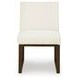 Brillynd Off White Performance Fabric Upholstered Dining Side Chair Set of 2