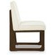 Brillynd Off White Performance Fabric Upholstered Dining Side Chair Set of 2