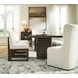 Brillynd Off White Performance Fabric Upholstered Wingback Dining Side Chair Set of 2