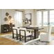 Brillynd Off White Performance Fabric Upholstered Dining Side Chair Set of 2