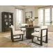 Brillynd Burnished Brown 2 Glass Door Display Cabinet with LED
