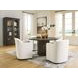 Brillynd Burnished Brown 2 Glass Door Display Cabinet with LED