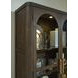 Brillynd Burnished Brown 2 Glass Door Display Cabinet with LED