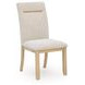 Drovlayne Beige Performance Fabric Upholstered Dining Side Chair Set of 2
