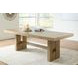 Drovlayne Light Brown 90" Extendable Rectangular Dining Table