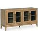 Drovlayne Light Brown 4 Glass Door Server