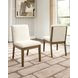 Marxmore Beige Upholstered Dining Side Chair Set of 2