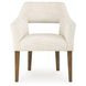 Marxmore Beige Upholstered Dining Arm Chair Set of 2