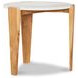 Outdoor Complements White and Brown Round Verde Accent Table