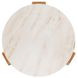 Outdoor Complements White and Brown Round Verde Accent Table