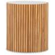 Outdoor Complements White and Brown Round Coralia Accent Table